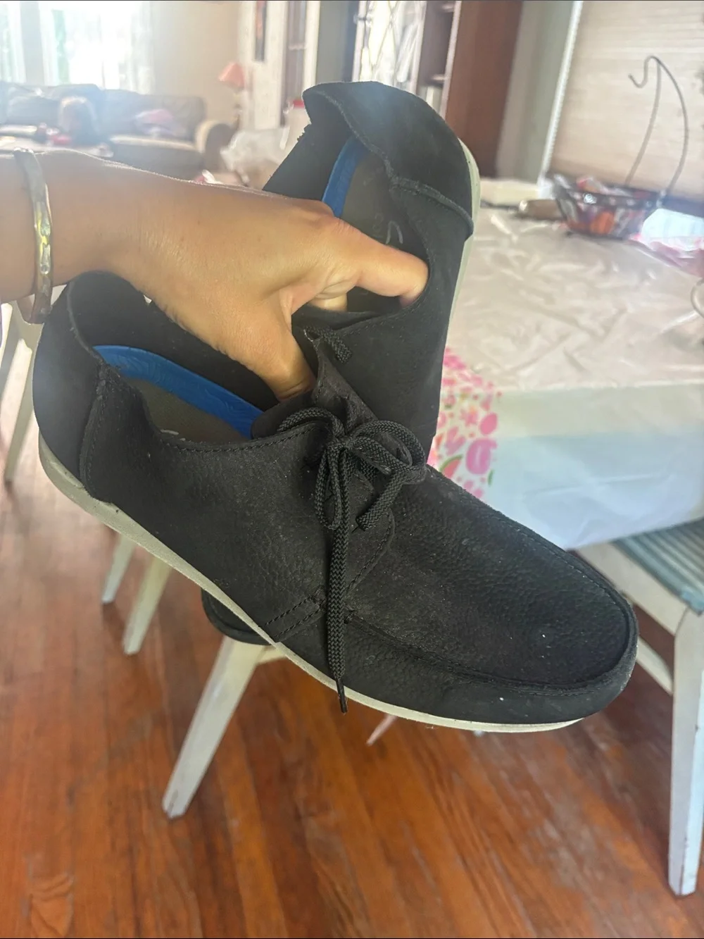 Clarks ShacreLite Low Nubuck Leather Oxfords